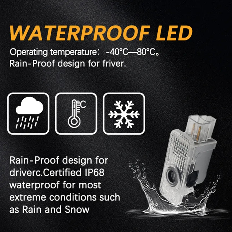 Led Car Door Welcome Light Logo Projector Laser For Audi A1 A3 A4 A5 A6 B5 B6 B7 B8 C5 C6 C7 A7 A8 Q3 Q5 Q7 TT 8V Car Accessorie